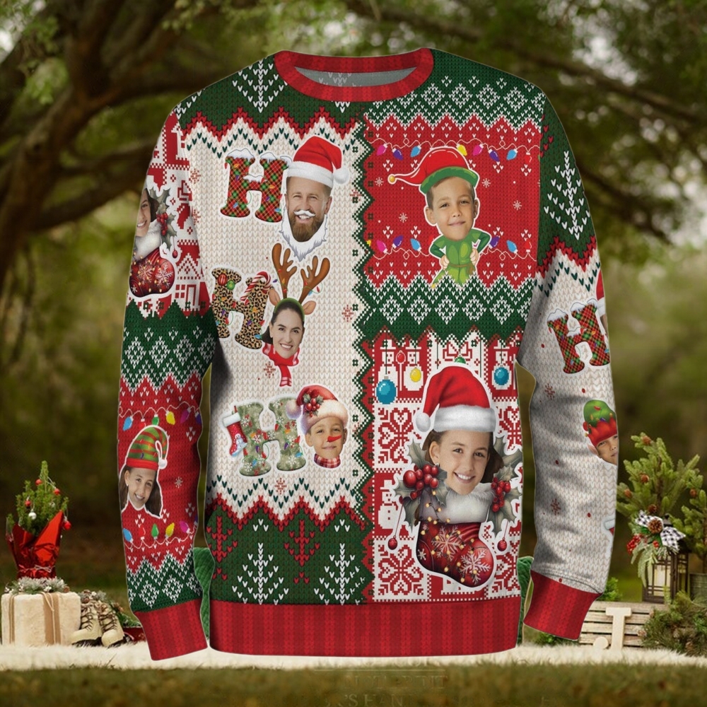 Custom Face Christmas Sweatshirt For Men Women, Custom Ugly Sweater Custom Face Christmas Sweatshirt For Men Women, Custom Ugly Sweater