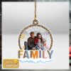 Custom Happy Memories Photo Snow Ornament