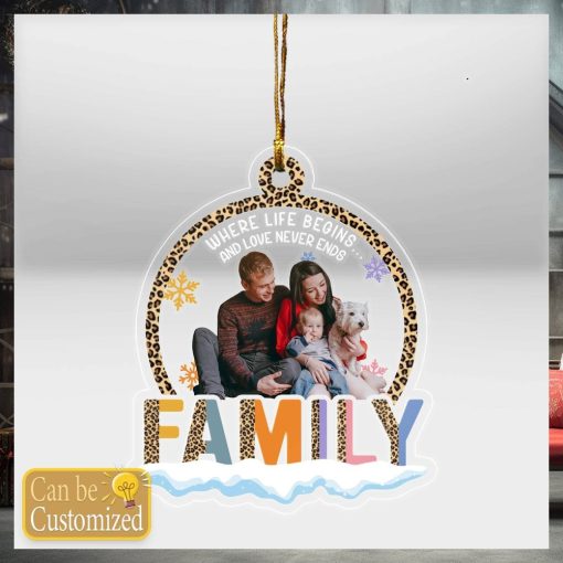 Custom Family Photo Ornament 2023