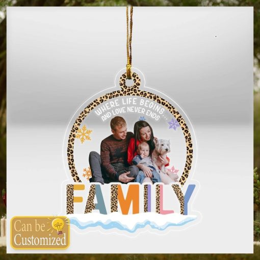 Custom Family Photo Ornament 2023