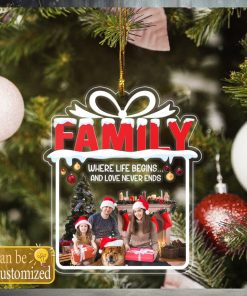 Custom Family Photo Ornament