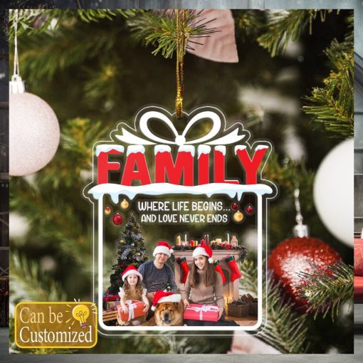 Custom Family Photo Ornament