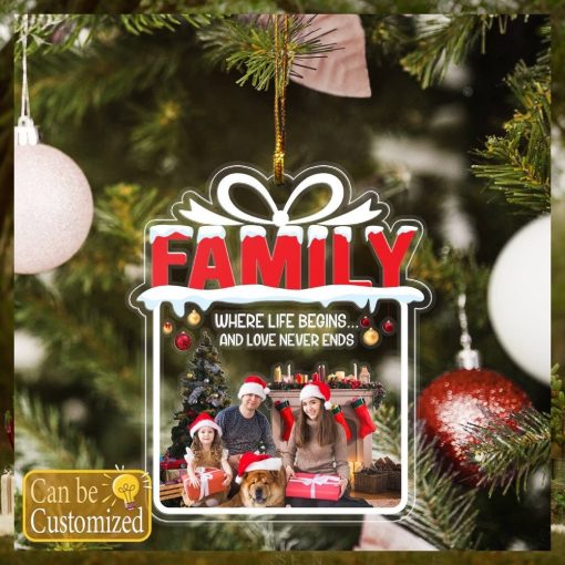 Custom Family Photo Ornament