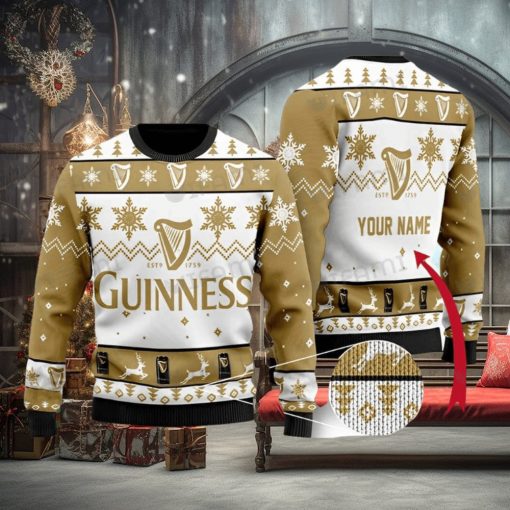 Custom Guinness Christmas Sweater EST 1759 Logo Guinness Beer Gift