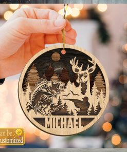 Custom Hunting Fishing Ornament