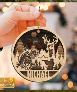 Custom Hunting Fishing Ornament