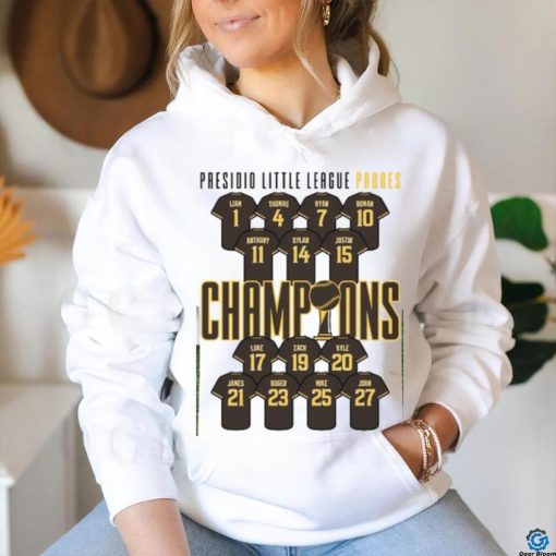 Custom Little League Champions T Shirt