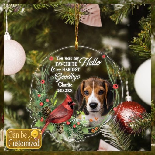 Custom Memories Pet Photo Ornament