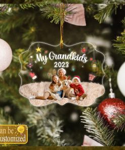 Custom My Grandkids Photo Ornament