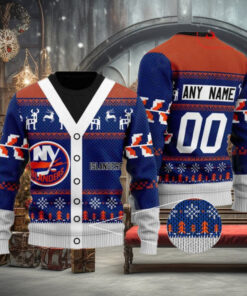Custom NHL New York Islanders Sweater, Best Family Xmas Sweater Gift