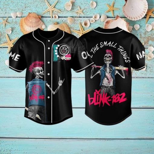 Custom Name And Number Blink 182 All The Small Things Baseball Jersey Shirt