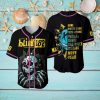 Custom Name And Number Daisy Duck Black Purple Disney Baseball Jersey Shirt