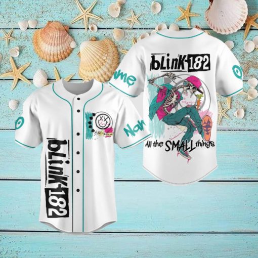 Custom Name And Number Blink 182 Baseball Jersey Shirt