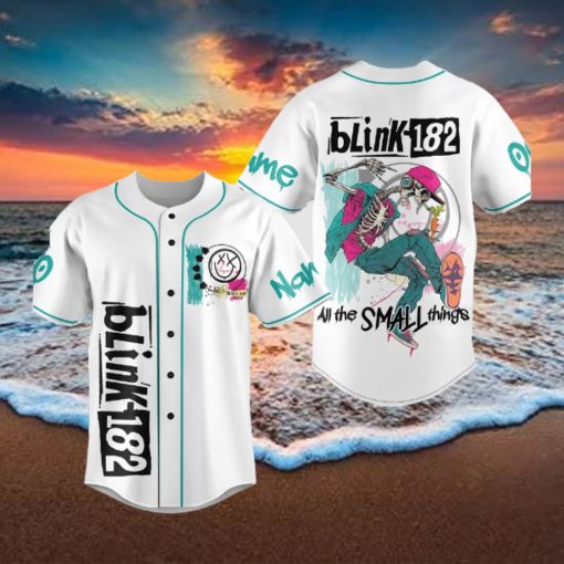 Custom Name And Number Blink 182 Baseball Jersey Shirt