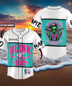 Custom Name And Number Blink 182 Baseball Jersey Shirts