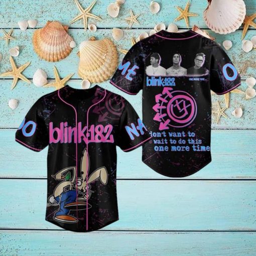 Custom Name And Number Blink 182 One More Time Baseball Jersey Shirt