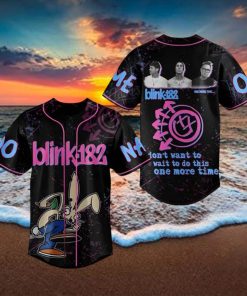 Custom Name And Number Blink 182 One More Time Baseball Jersey Shirt