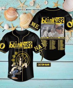 Custom Name And Number Blink 182 World Tour 2024 Baseball Jersey Shirt