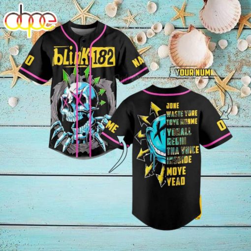 Custom Name And Number Blink 182 Yorall Redii The Voice Baseball Jersey Shirt