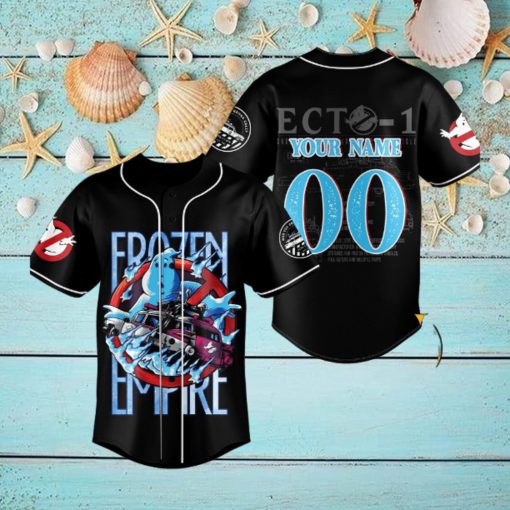 Custom Name And Number Ghostbusters Frozen Empire Baseball Jersey Shirt