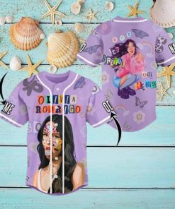 Custom Name And Number Olivia Rodrigo Sour It’s Brutal Out Here Baseball Jersey Shirt