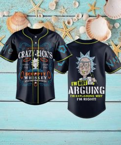 Custom Name And Number Rick And Morty Baseball Jersey Shirt