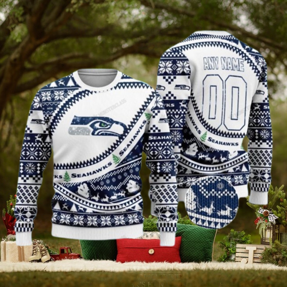 Seattle Seahawks Custom Ugly Christmas Sweaters - OwlOhh