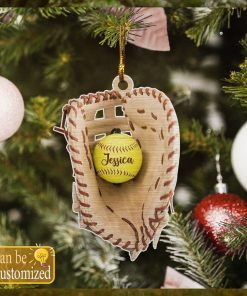 Custom Name Baseball Ornament