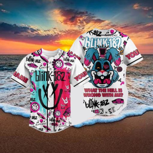Custom Name Blink 182 What The Hell Baseball Jersey Shirt
