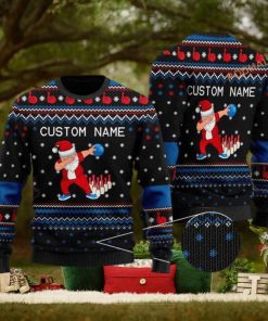 Custom Name Bowling Image Cool Noel Pattern Funny Ugly Sweater