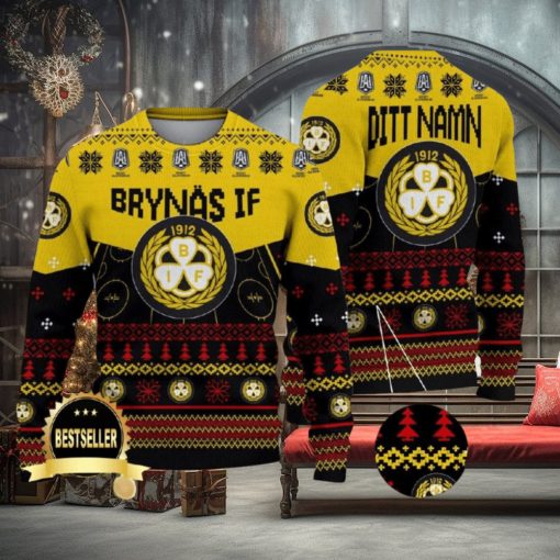 Custom Name Brynas IF Ugly Christmas Sweater New Logo Gift For Men And Women Fans