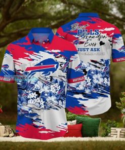 Custom Name Buffalo Bills Best Granpa Ever Hawaiian Shirt