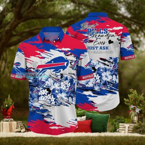 Custom Name Buffalo Bills Best Granpa Ever Hawaiian Shirt