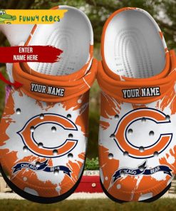 Custom Name Chicago Bear Ncaa Football Crocs