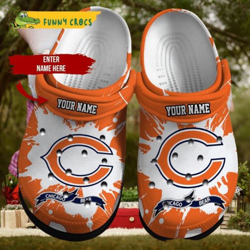 Custom Name Chicago Bear Ncaa Football Crocs