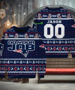 Custom Name England Patriots Do Your Job Ugly Sweater