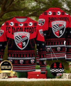 Custom Name FC Ingolstadt Ugly Christmas Sweater New Logo Gift For Men And Women Fans