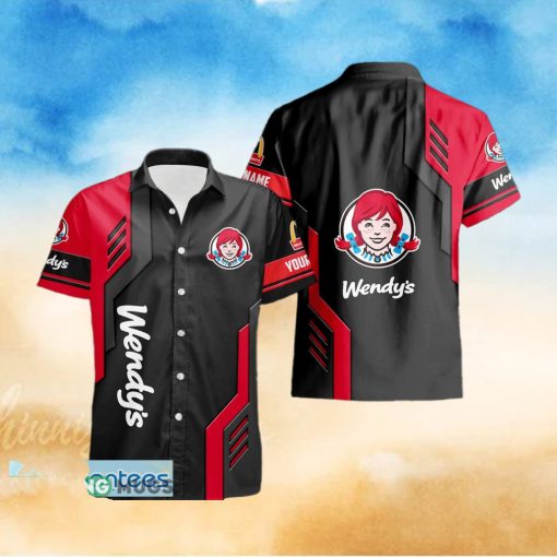 Custom Name Fleece wendy’s Style 7 Logo Trademark 3D Hawaiian Shirt For Men And Women Gift
