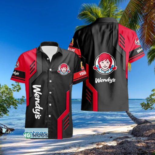 Custom Name Fleece wendy’s Style 7 Logo Trademark 3D Hawaiian Shirt For Men And Women Gift