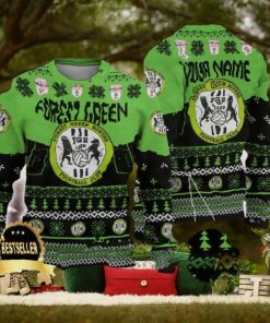 Custom Name Forest Green Ugly Christmas Sweater New Logo Gift For Men And Women Fans