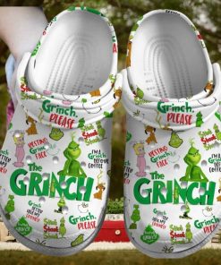 Custom Name Grinch Christmas Shoes Crocs