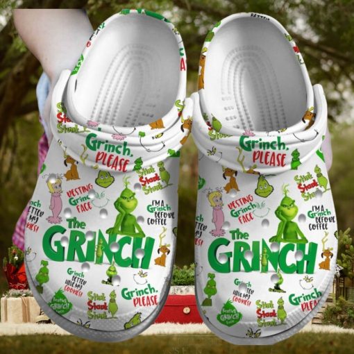 Custom Name Grinch Christmas Shoes Crocs