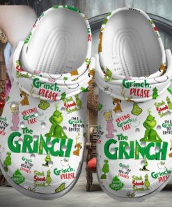 Custom Name Grinch Christmas Shoes Crocs