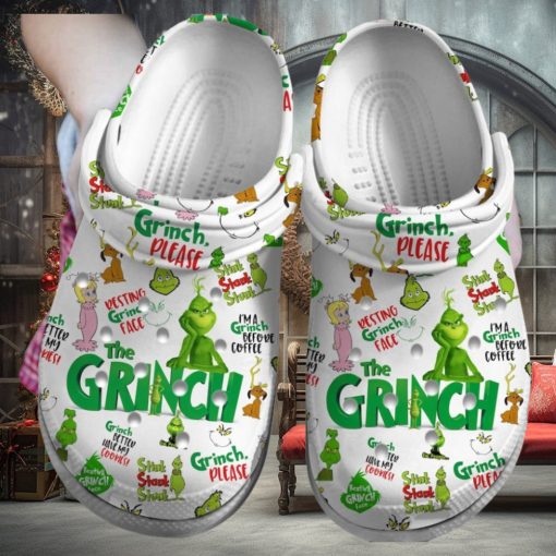 Custom Name Grinch Christmas Shoes Crocs