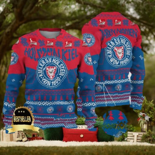 Custom Name Holstein Kiel Ugly Christmas Sweater New Logo Gift For Men And Women Fans
