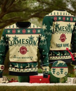 Custom Name Jameson Knitted 3D Sweater Gift For Xmas