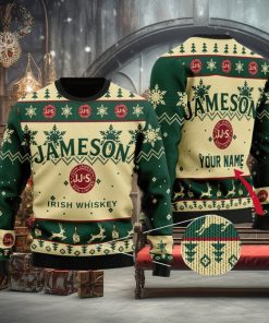 Custom Name Jameson Knitted 3D Sweater Gift For Xmas