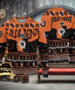 Custom Name KMSK Deinze Ugly Christmas Sweater New Logo Gift For Men And Women Fans