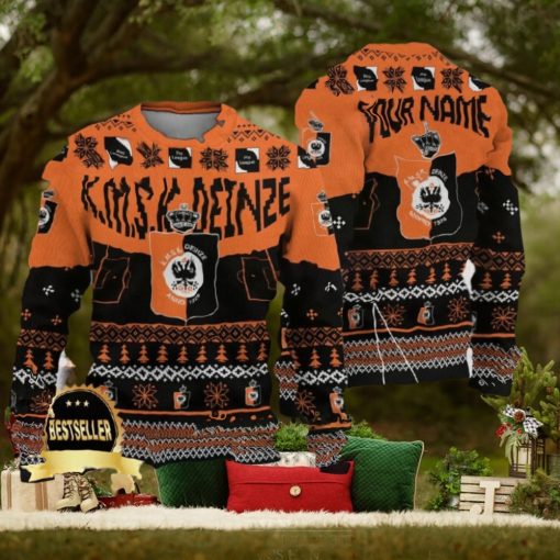 Custom Name KMSK Deinze Ugly Christmas Sweater New Logo Gift For Men And Women Fans