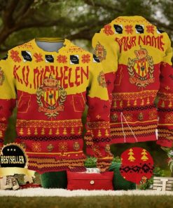 Custom Name KV Mechelen Ugly Christmas Sweater New Logo Gift For Men And Women Fans